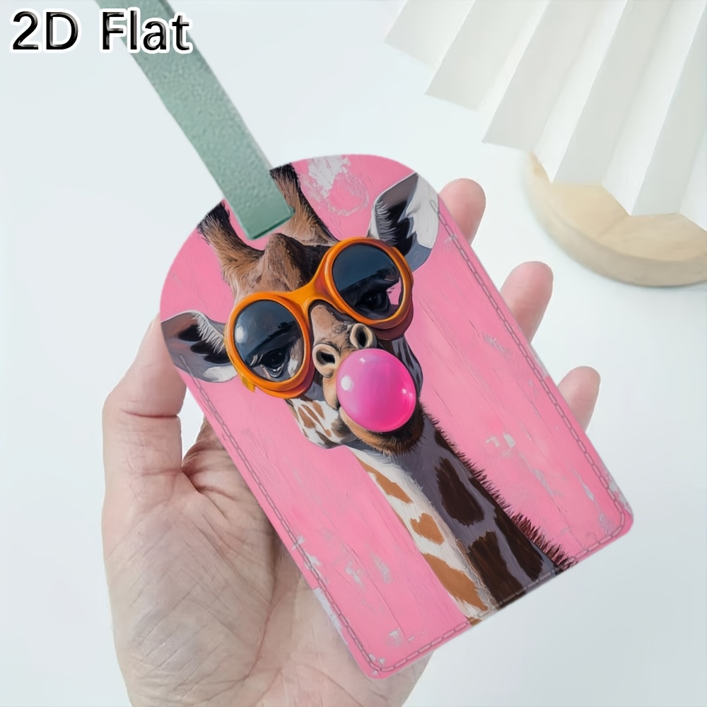 Travel Luggage Set - Etiqueta de Bagagem Fofa de Girafa
