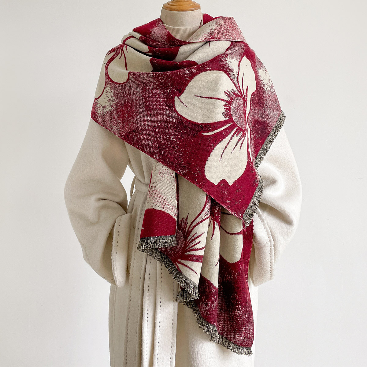 Cashmere Scarf - Cachecol Feminino de Imitação de Caxemira