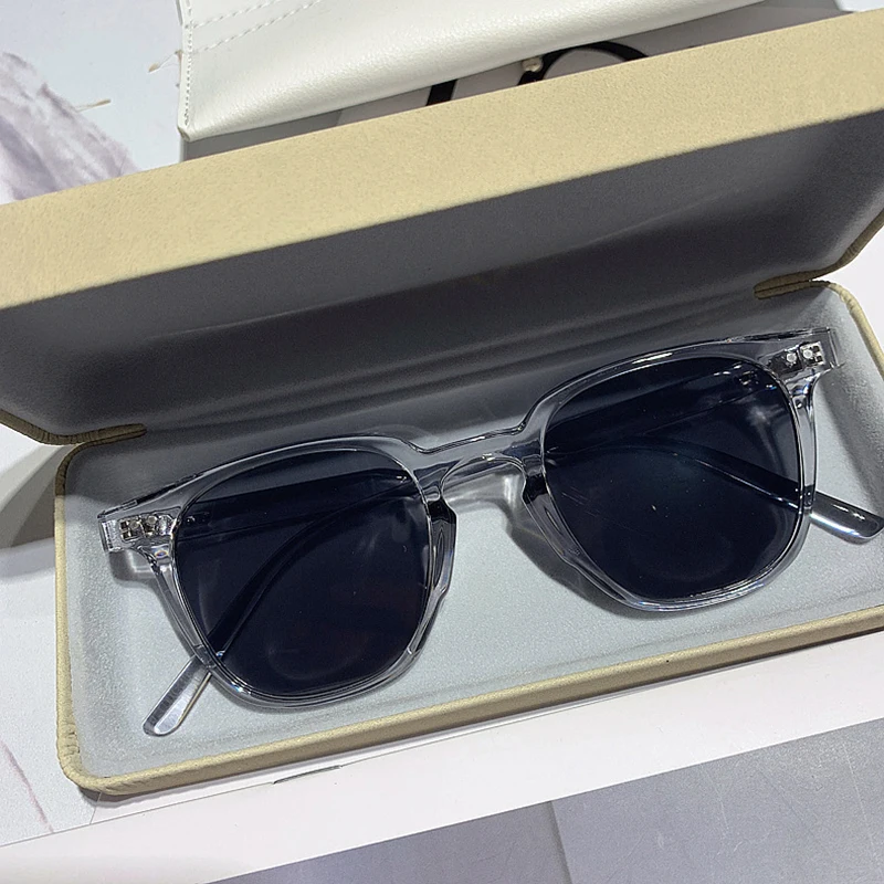 Sunglasses Uv400 - Óculos de sol quadrados vintage, cor