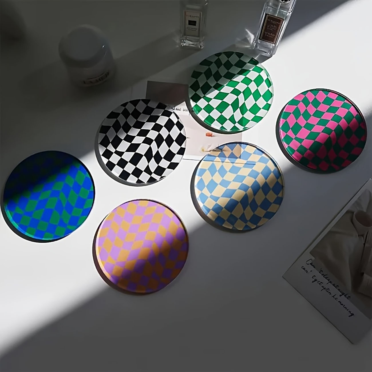 6 Peças - Porta-copos de Madei - Marble Coaster Set avaliação e preço