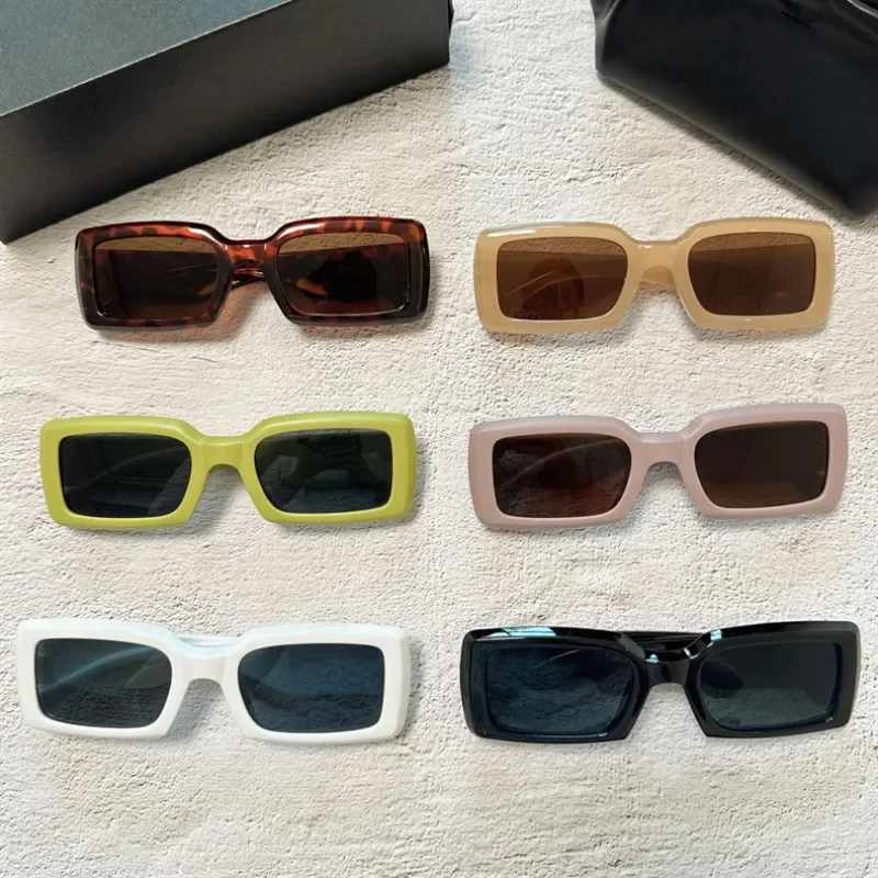Novos Óculos de Sol Retangular - Designer Sunglasses avaliação e preço