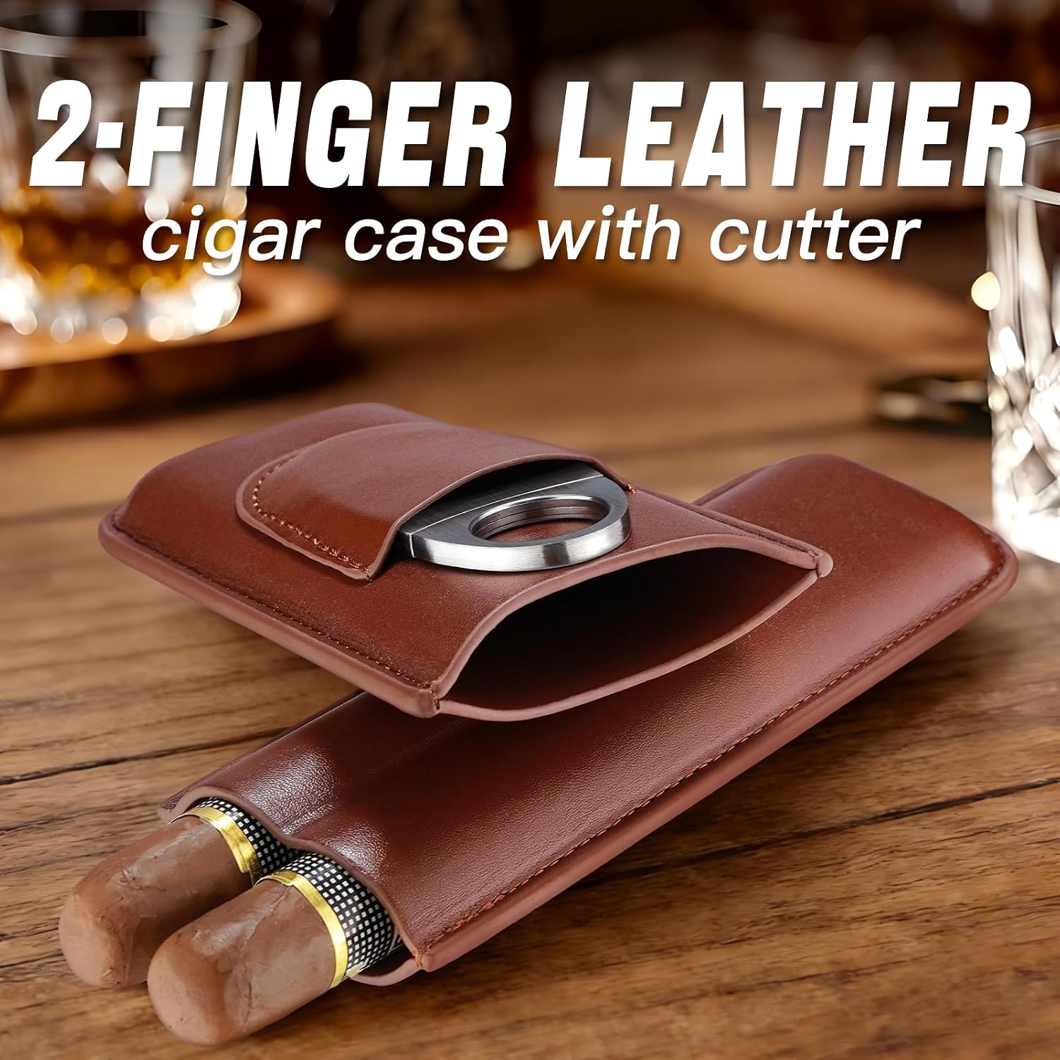 Estojo de charutos portátil em - Premium Cigar Case avaliação e preço