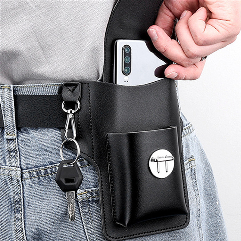 Bolsa para cinto de telefone p - Leather Wallet Men avaliação e preço