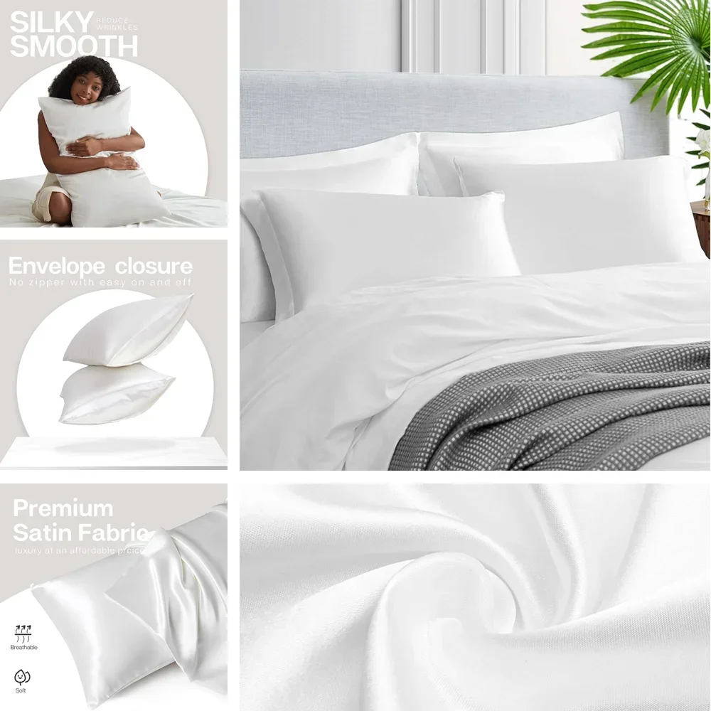 Fronha de cetim para cabelo e  - Silk Pillowcase avaliação e preço