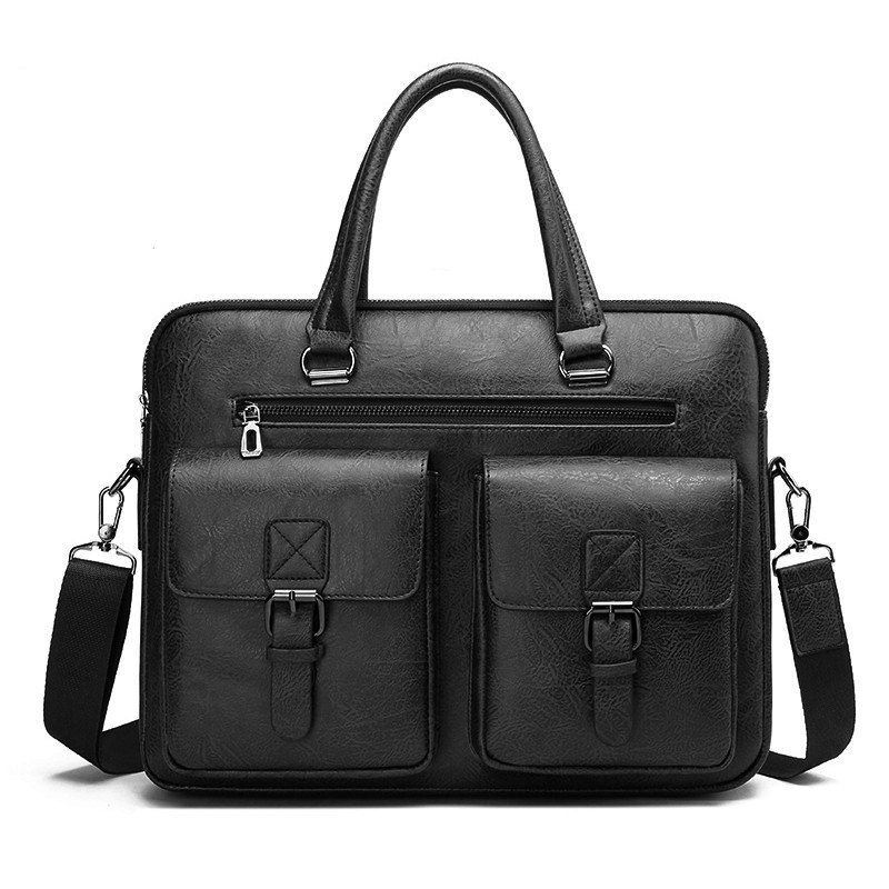 Marca de luxo homem maleta de  - Leather Briefcase avaliação e preço