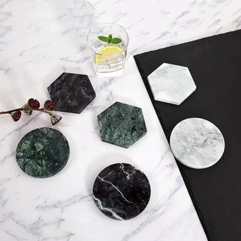 1 pçs porta-copos de mármore r - Marble Coaster Set avaliação e preço
