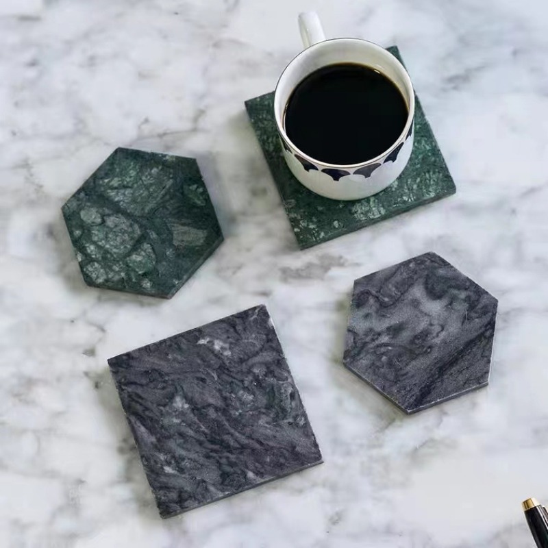 1 pçs porta-copos de mármore r - Marble Coaster Set avaliação e preço
