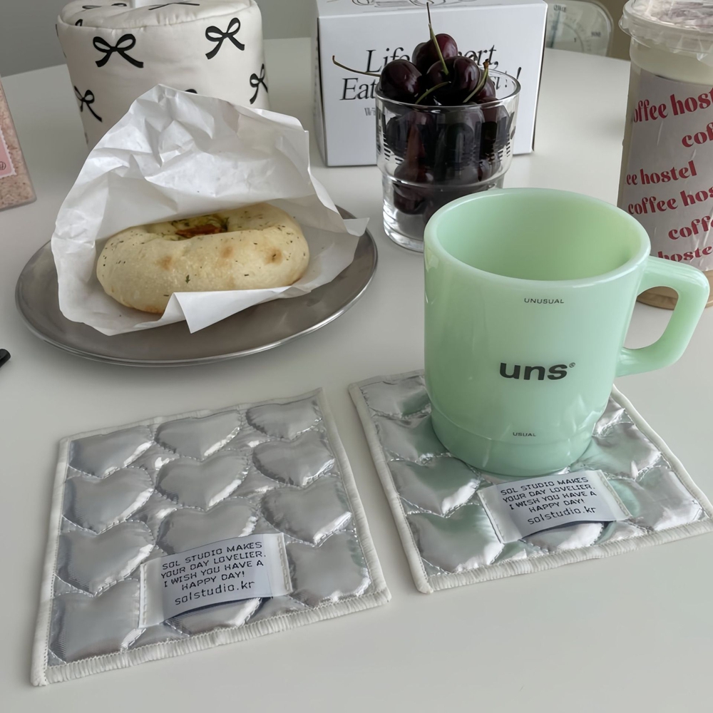 Base de Algodão Acolchoada com - Marble Coaster Set avaliação e preço