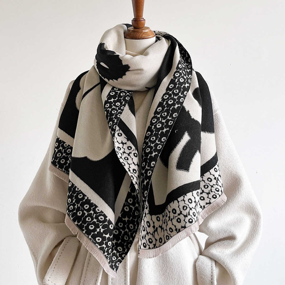Cachecol feminino, xale jacqua - Cashmere Scarf avaliação e preço