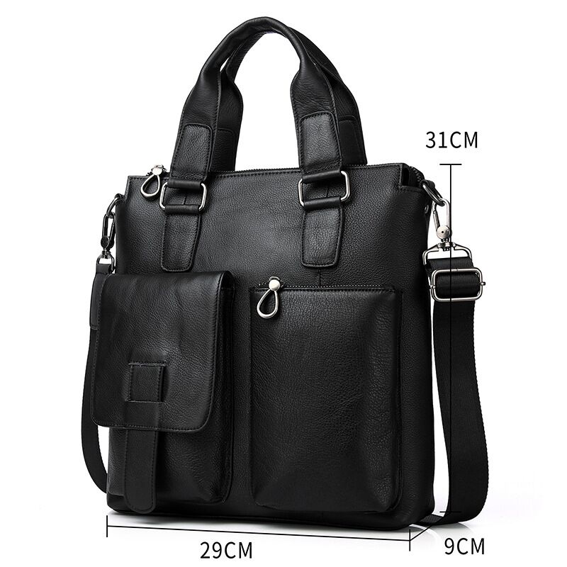 Bolsa de ombro de couro genuín - Leather Briefcase avaliação e preço