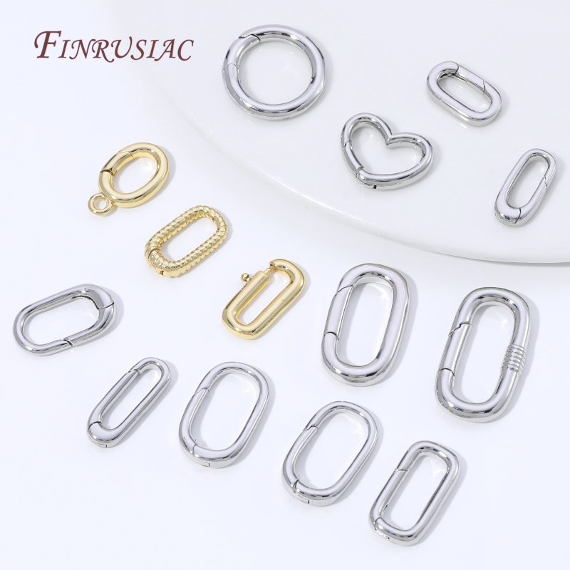 Fecho de argola oval com mola, - Gold Plated Jewelry avaliação e preço