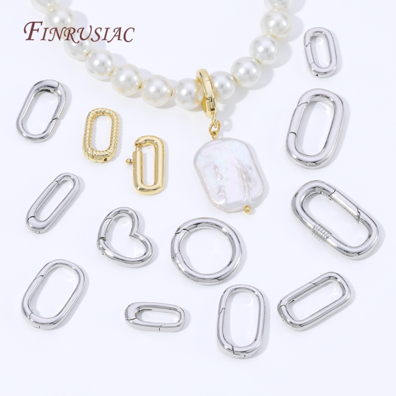 Fecho de argola oval com mola, - Gold Plated Jewelry avaliação e preço