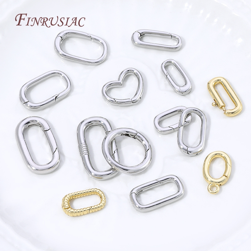 Fecho de argola oval com mola, - Gold Plated Jewelry avaliação e preço