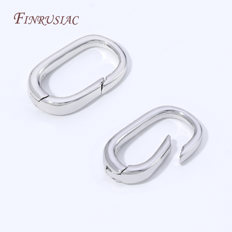 Fecho de argola oval com mola, - Gold Plated Jewelry avaliação e preço