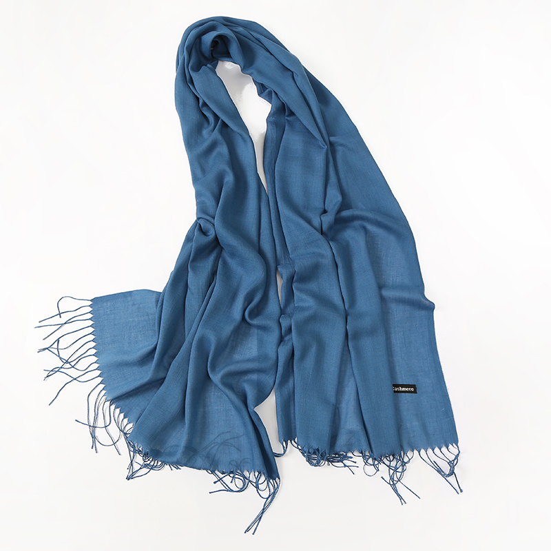 Lenço monocromático de caxemir - Cashmere Scarf avaliação e preço