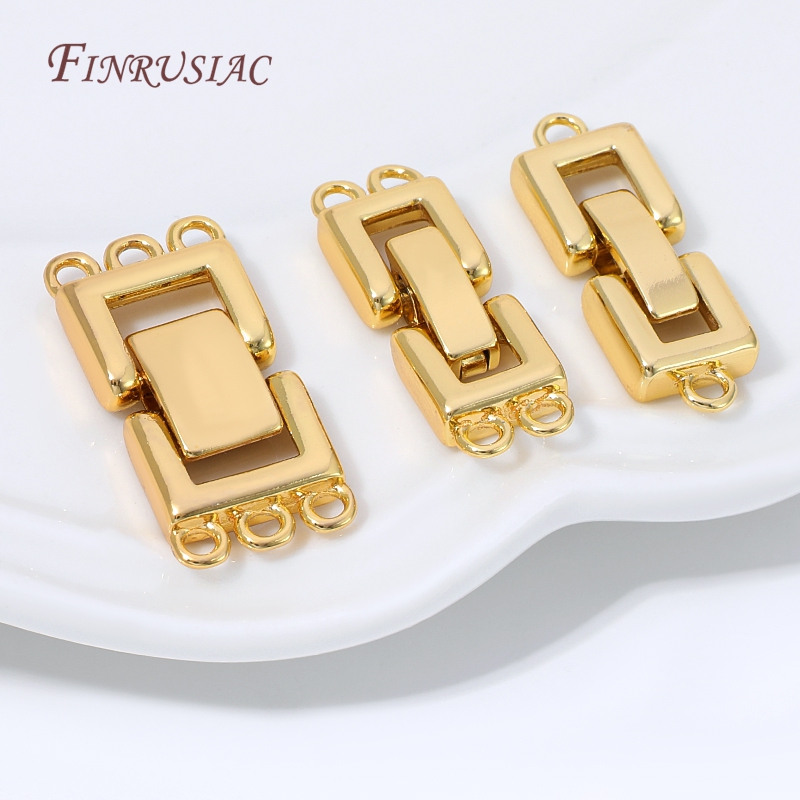 Fecho Conector Retangular Banh - Gold Plated Jewelry avaliação e preço