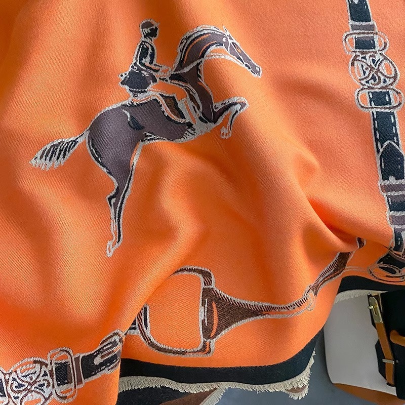 Retro cavaleiro cavalo imitaçã - Cashmere Scarf avaliação e preço