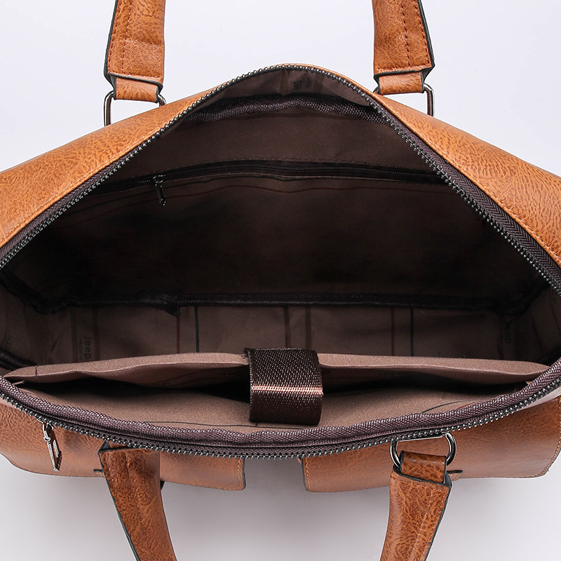 CFUN YA New Man Handbag 14 Pol - Leather Briefcase avaliação e preço