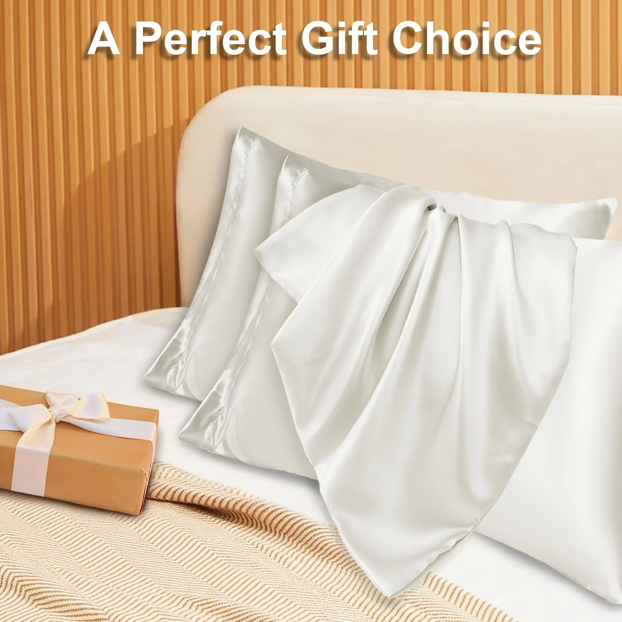 2 pçs luxo cetim envelope fron - Silk Pillowcase avaliação e preço