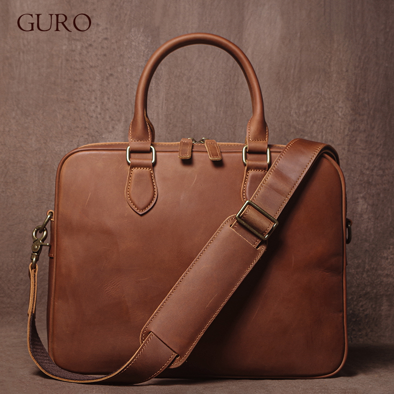 Guro masculino cavalo louco ma - Leather Briefcase avaliação e preço