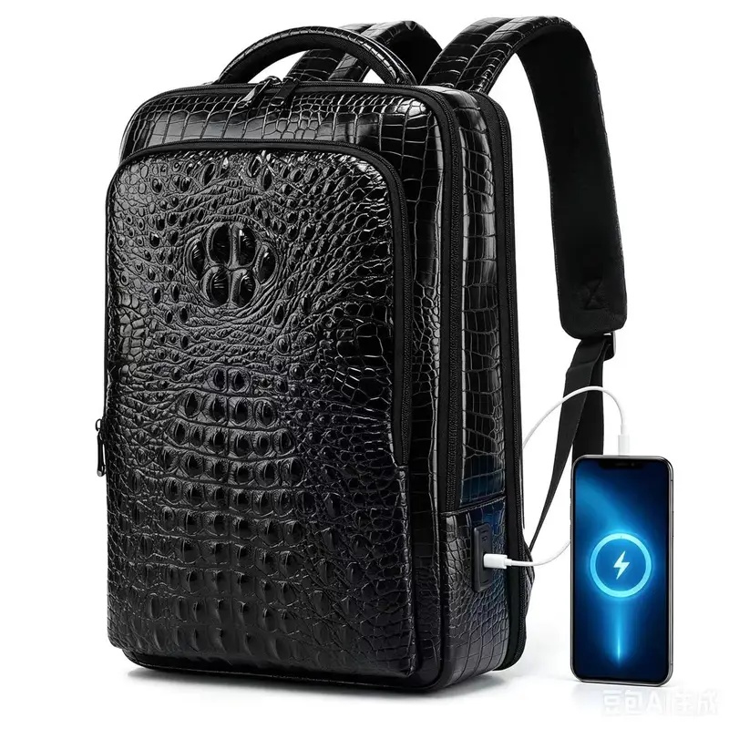 Nova mochila masculina de cour - Leather Briefcase avaliação e preço