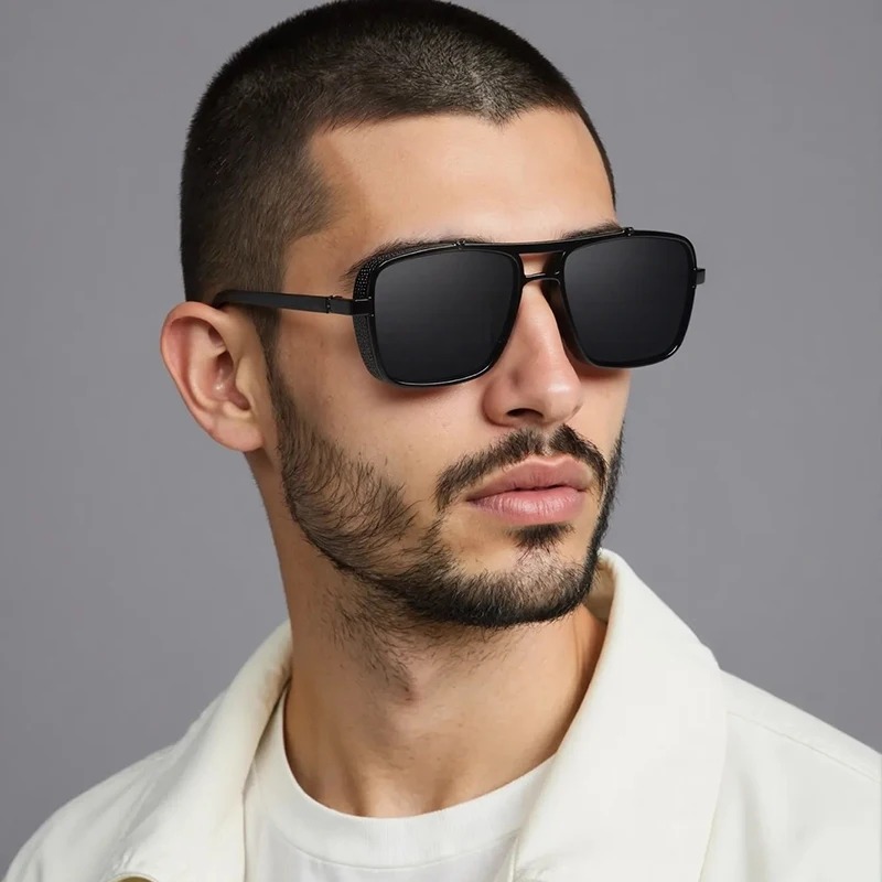 Óculos de sol masculinos de lu - Sunglasses Uv400 avaliação e preço